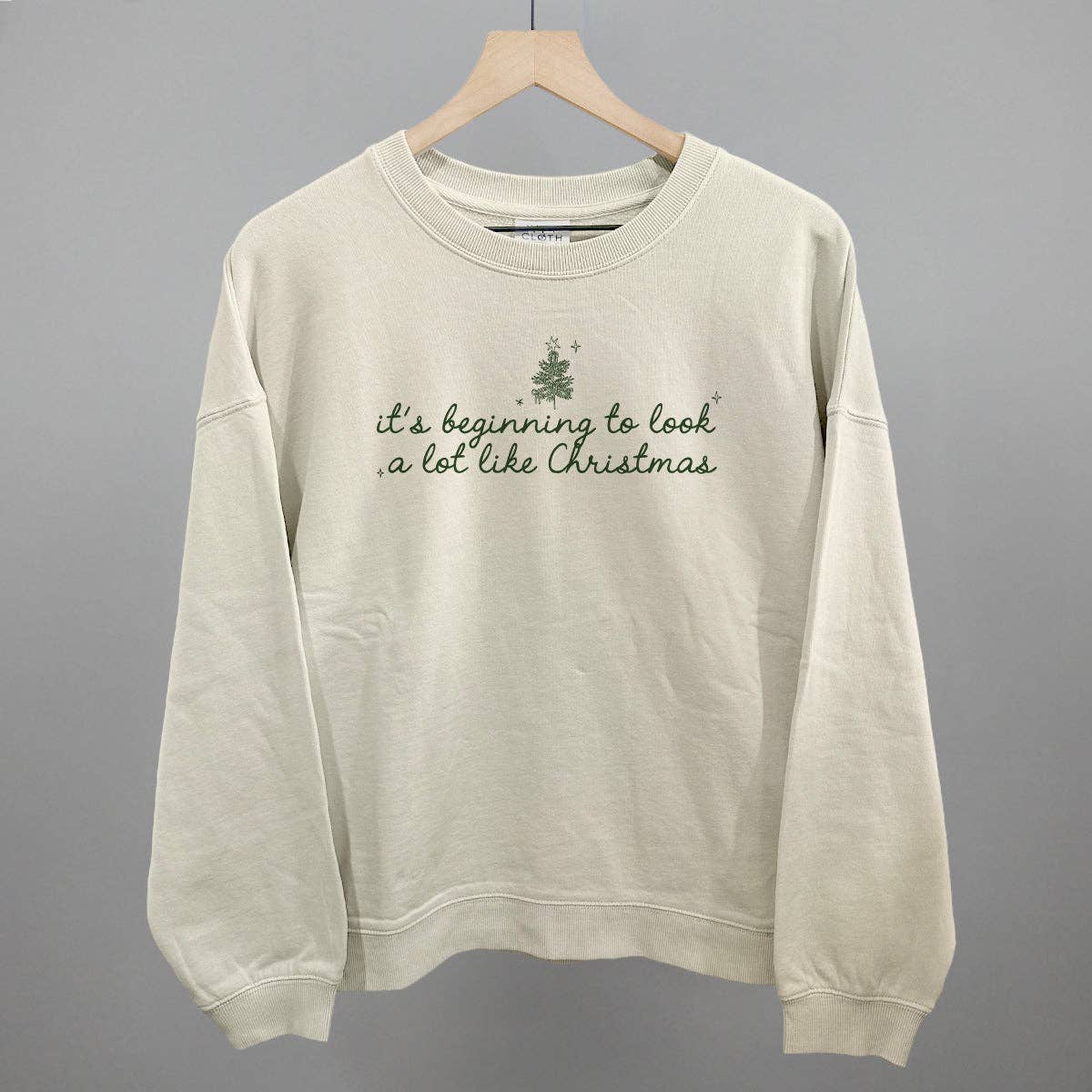 Ivy + Cloth - Wholesale Graphic Sweatshirt - Women's - It's Beginning To Look A Lot Like Christmas (Green)8