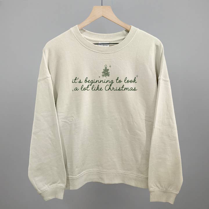 Ivy + Cloth - Wholesale Graphic Sweatshirt - Women's - It's Beginning To Look A Lot Like Christmas (Green)8