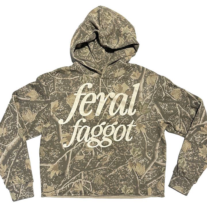 Hoodie à capuche camo raccourci Feral Fagot pour la vente par AR-T's