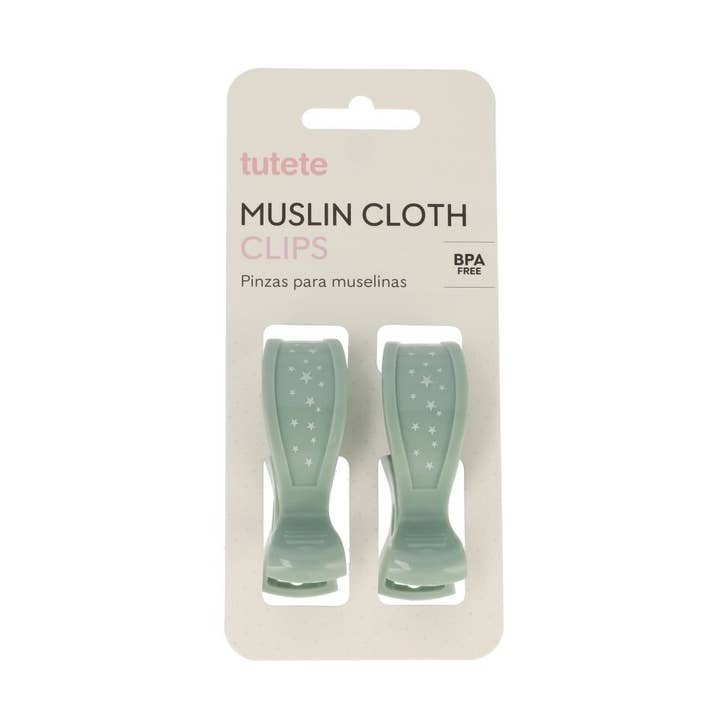 2 Muslin Klemmen Sage voor wholesale door Tutete