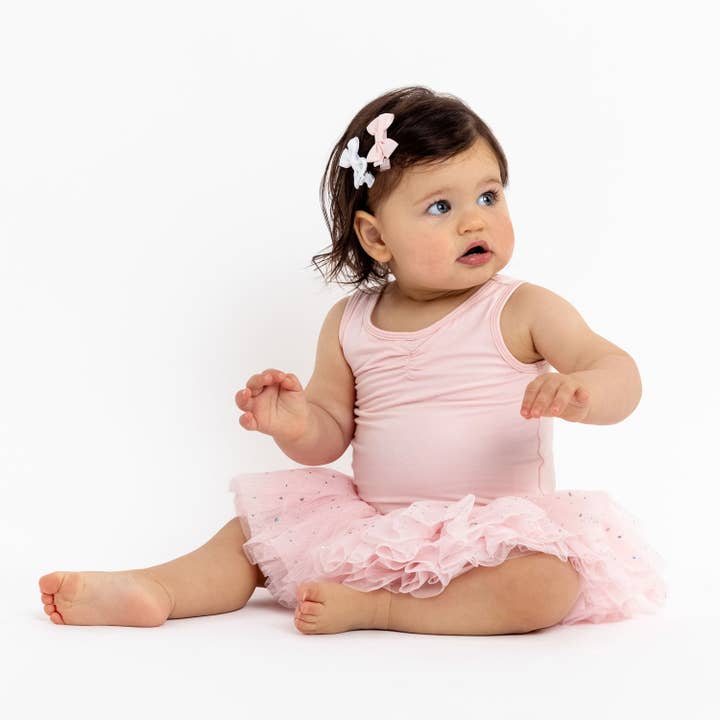 Ballet Rosa Tiny: Tutú de ballet con lentejuelas para bebé en rosa de venta al por mayor en Faire