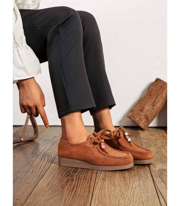 SWEET MAGIC SHOES & BAGS - Wholesale Lifestyle Sneakers - Women's - CASUAL SUEDE SHOE WITH RUBBER SOLE5