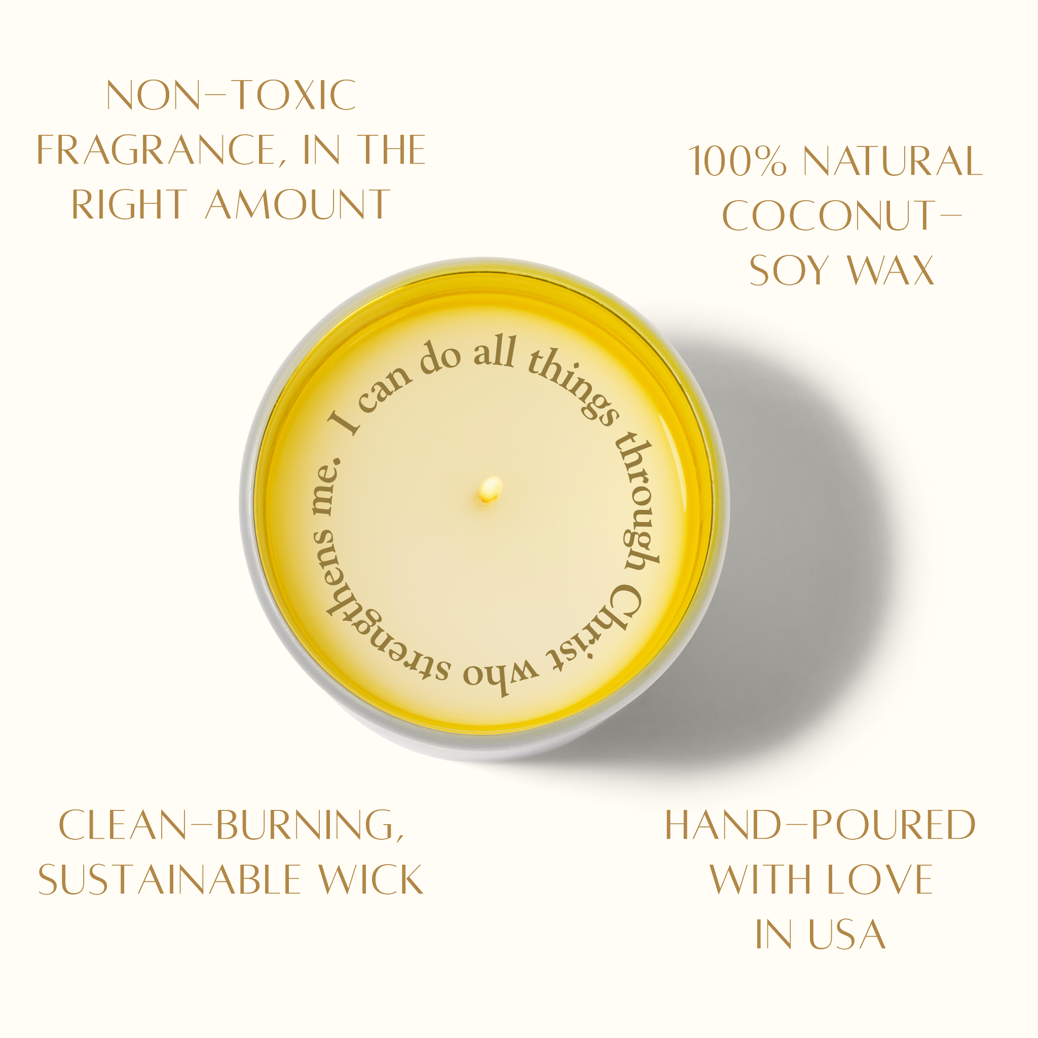 Revelation Candle - Wholesale Jar/Filled Candle - NEW! "I Can Do All things" Philippians 4:13 Revelation Candle2