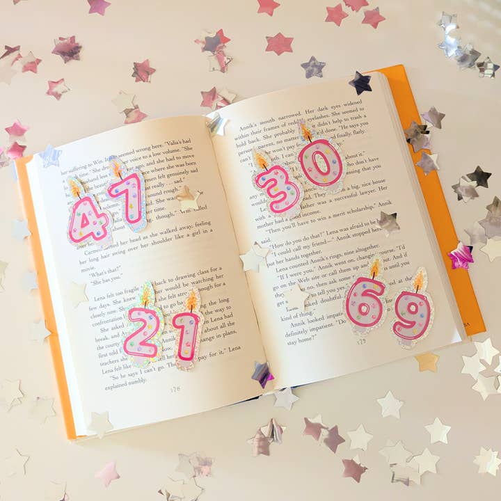 birthday candle stickers for wholesale by allymakesmagic