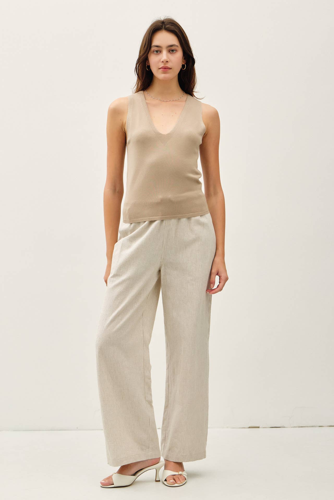 Be Cool - Wholesale Tank Top - Women's - MINIMAL V-NECK SWEATER TANK  14