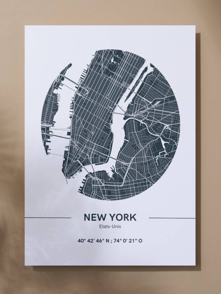 Vis kort over New York for engroshandel hos La classe de JJonet