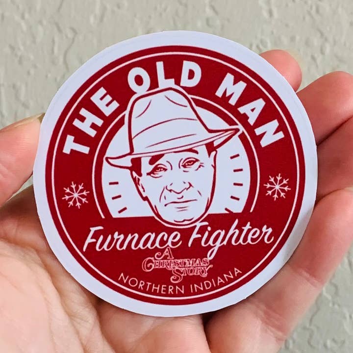 Aufkleber/Magnet „Der alte Mann — Eine Weihnachtsgeschichte“ für den Großhandel von Oily Graphic Creations