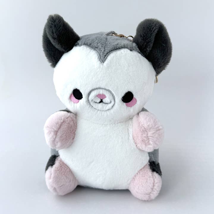 Opossum Nugget Keychain Plushie for wholesale by Bright Bat Design