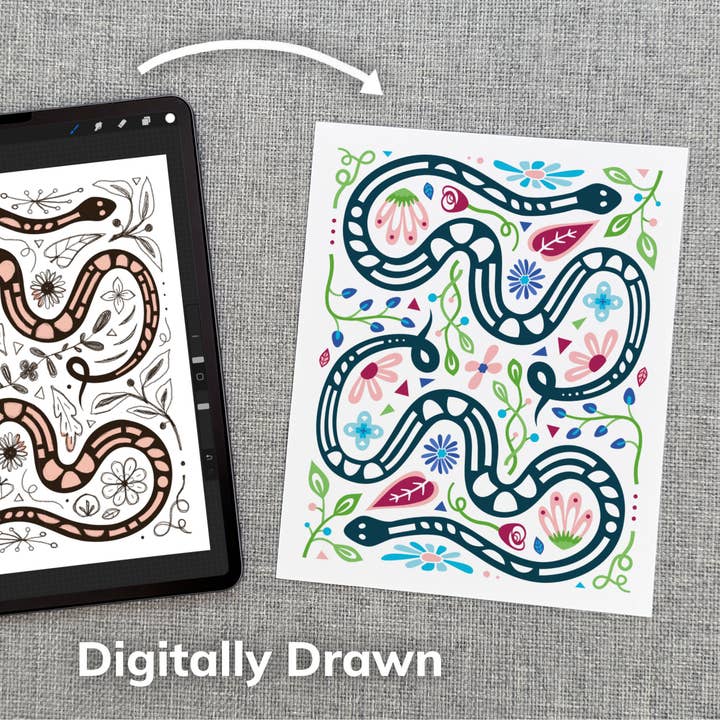 Dandymark - Wholesale Art Print - Snake Zodiac Art Print2