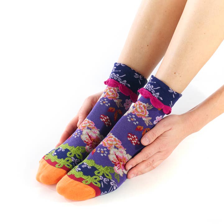 Shōchikubai cuff sock for wholesale by Dub & Drino