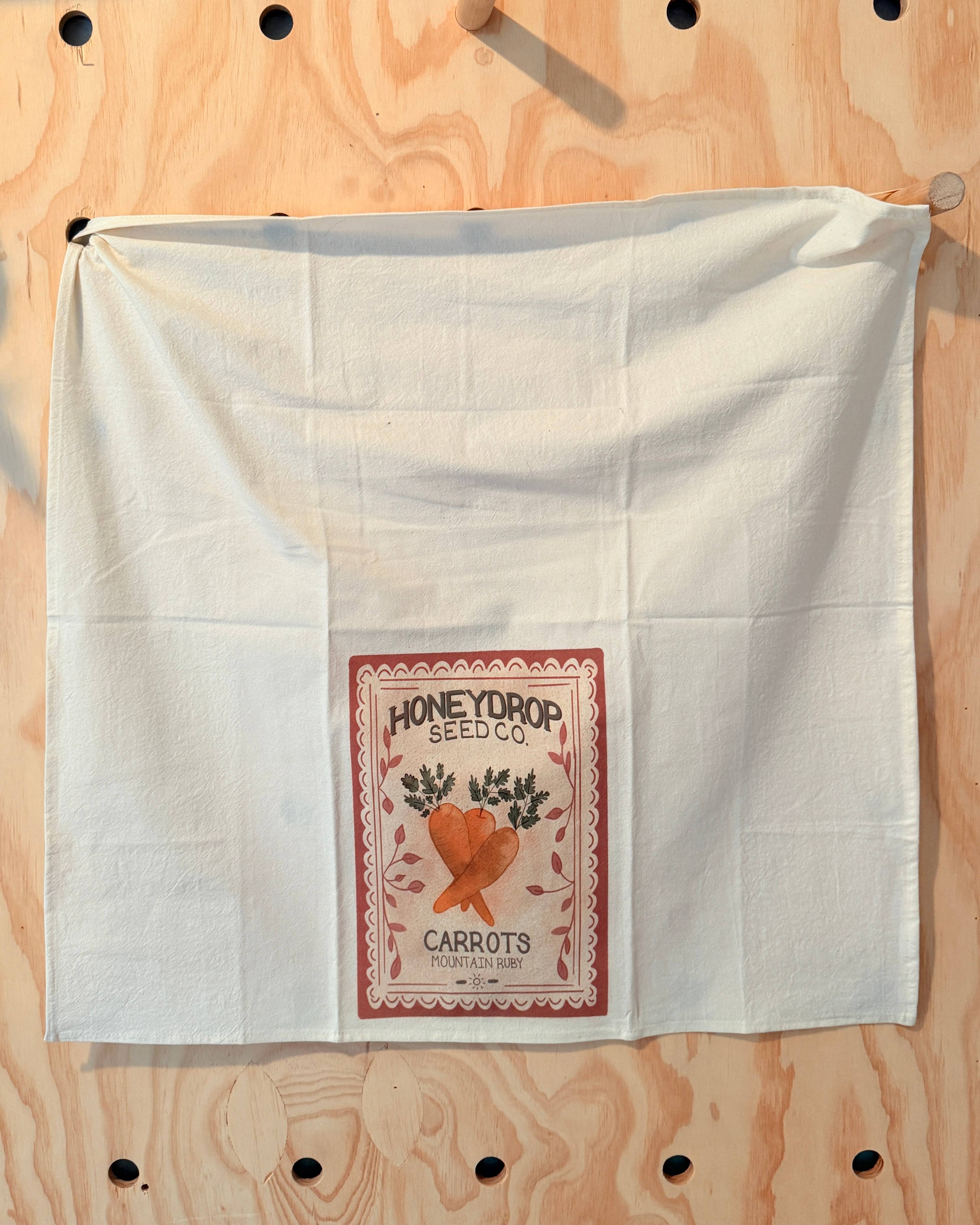 Quirks of Art co. - Wholesale Tea Towel - Flour Sack Tea Towel | Wildflowers | Seed Packet2