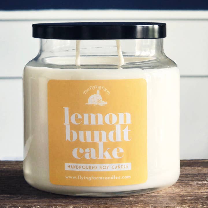 Flying Farm Candles - Wholesale Jar/Filled Candle - Iced Lemon Bundt Cake2