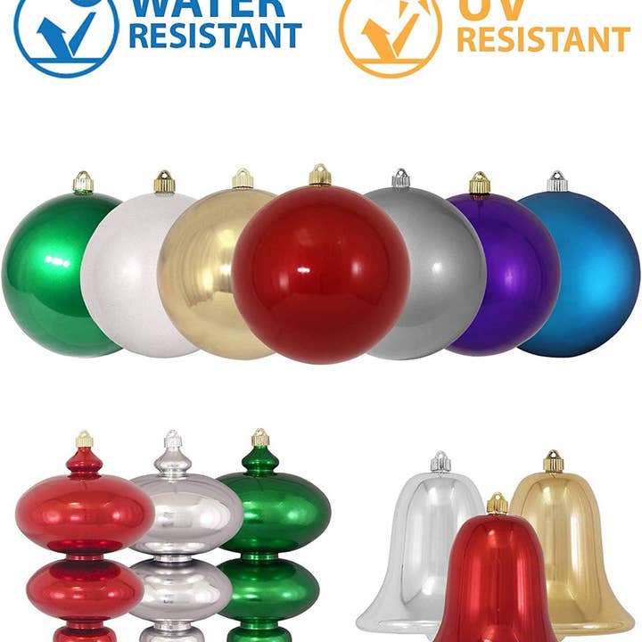 The Gerson Companies - Wholesale Ornament - Krebs 12" Gilded Gold Giant Shatterproof C9 Light Bulb Ornam