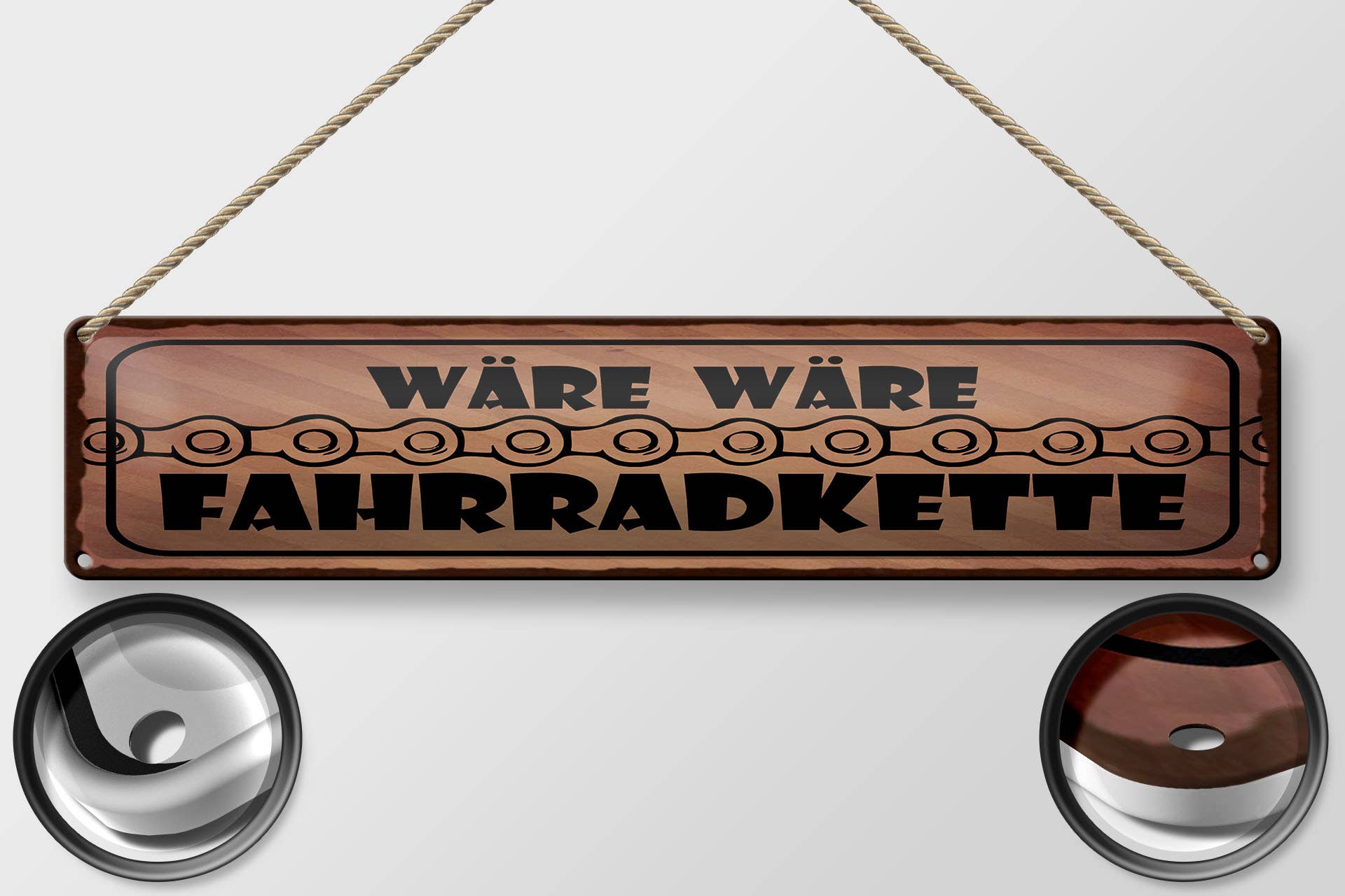 Femer - Wholesale Sign - Metal sign saying 46x10 cm would be would be bicycle chain sign1