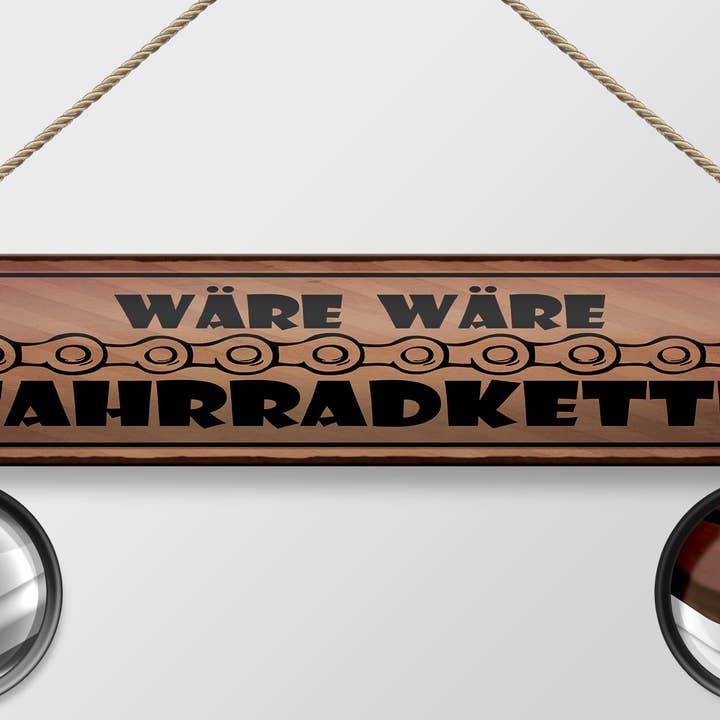 Femer - Wholesale Sign - Metal sign saying 46x10 cm would be would be bicycle chain sign1