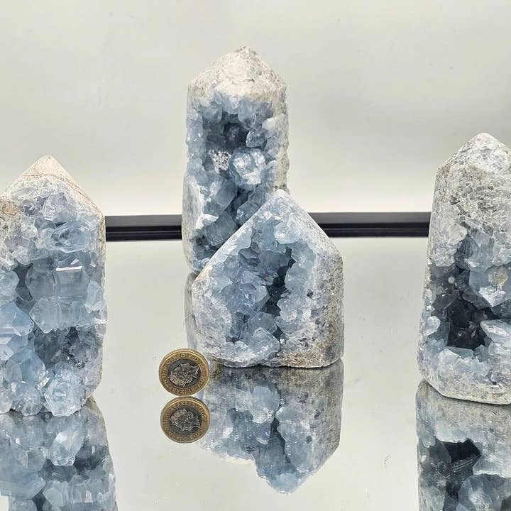 Distinction Crystals - Wholesale Spiritual Stone/Crystal - Celestite Crystal Towers / Prisms 600-700g3