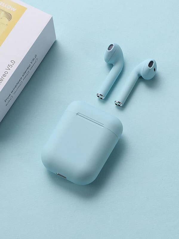 Macaron Earbuds - Light Blue for wholesale by Lenawee Moda