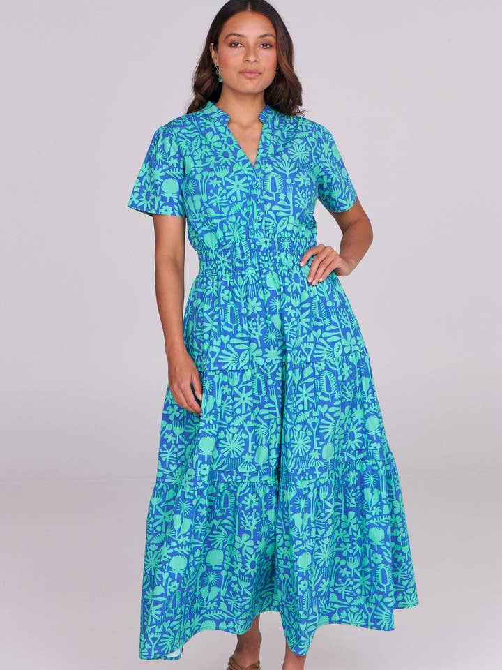 ella & sunday - Wholesale Dress - Women's - Otis Maxi Bush Bloom Ocean