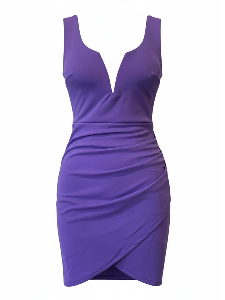 LILAC MAUVE SHORT DRESS 22834 for wholesale on Faire2