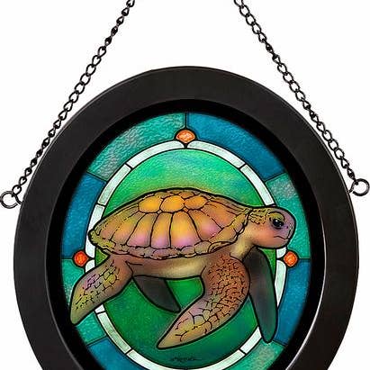 POKEY TURTLE FRM 9X8 OVAL GLASS - KREUTZ for wholesale by Art Brand Studios
