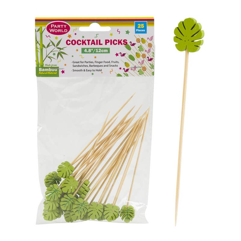 Deluxe Import Trading – wholesale Skewer – 25pc Monster Bamboo Skewers- 4.8''0