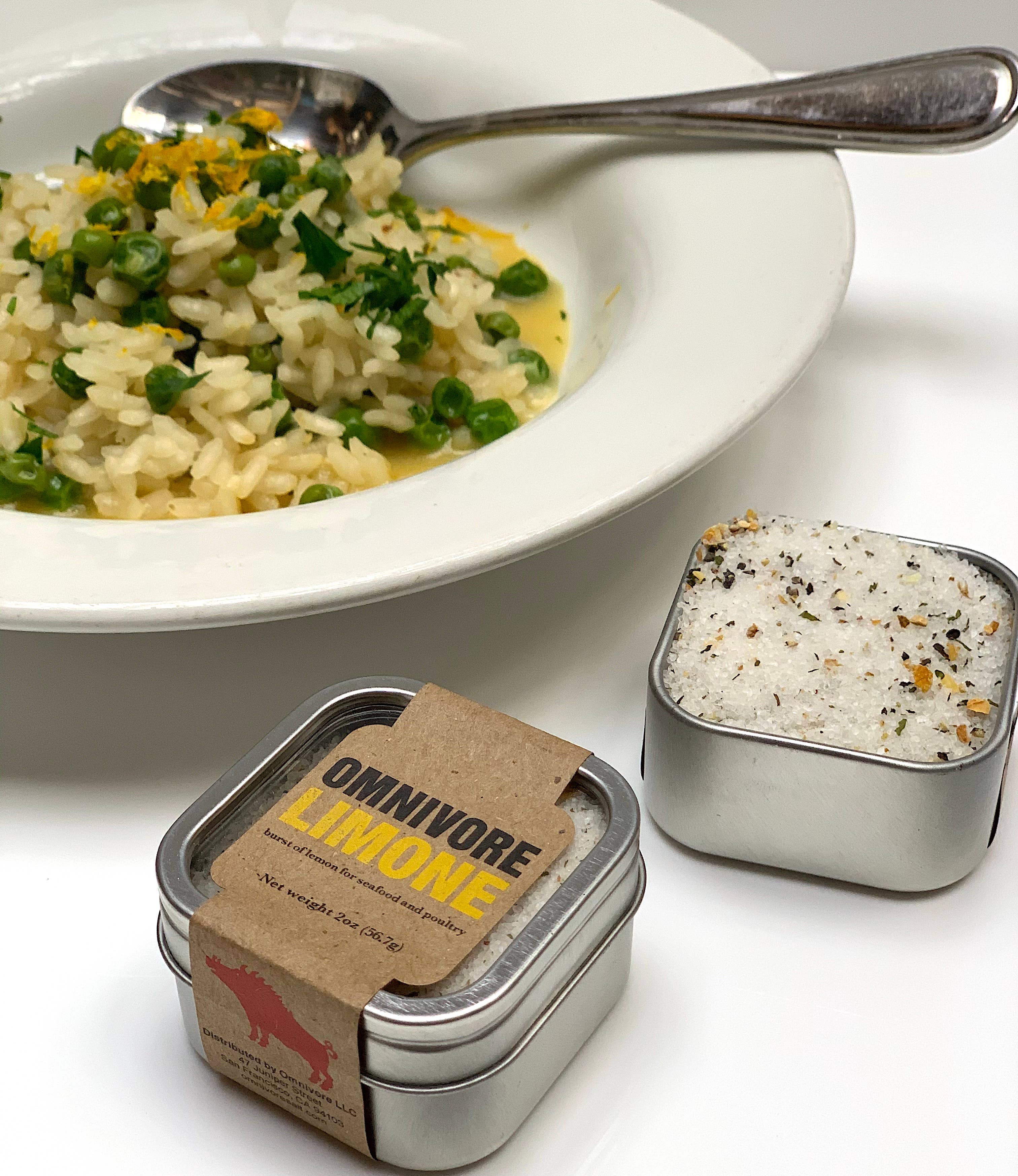 OMNIVORE LLC - Wholesale Salt - 2 oz Omnivore Limone an Organic, Citrus Sea Salt Blend4