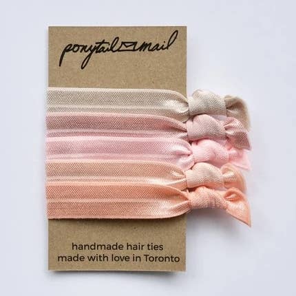 Ponytail Mail - Wholesale Hair Tie - Fuzzy Peach