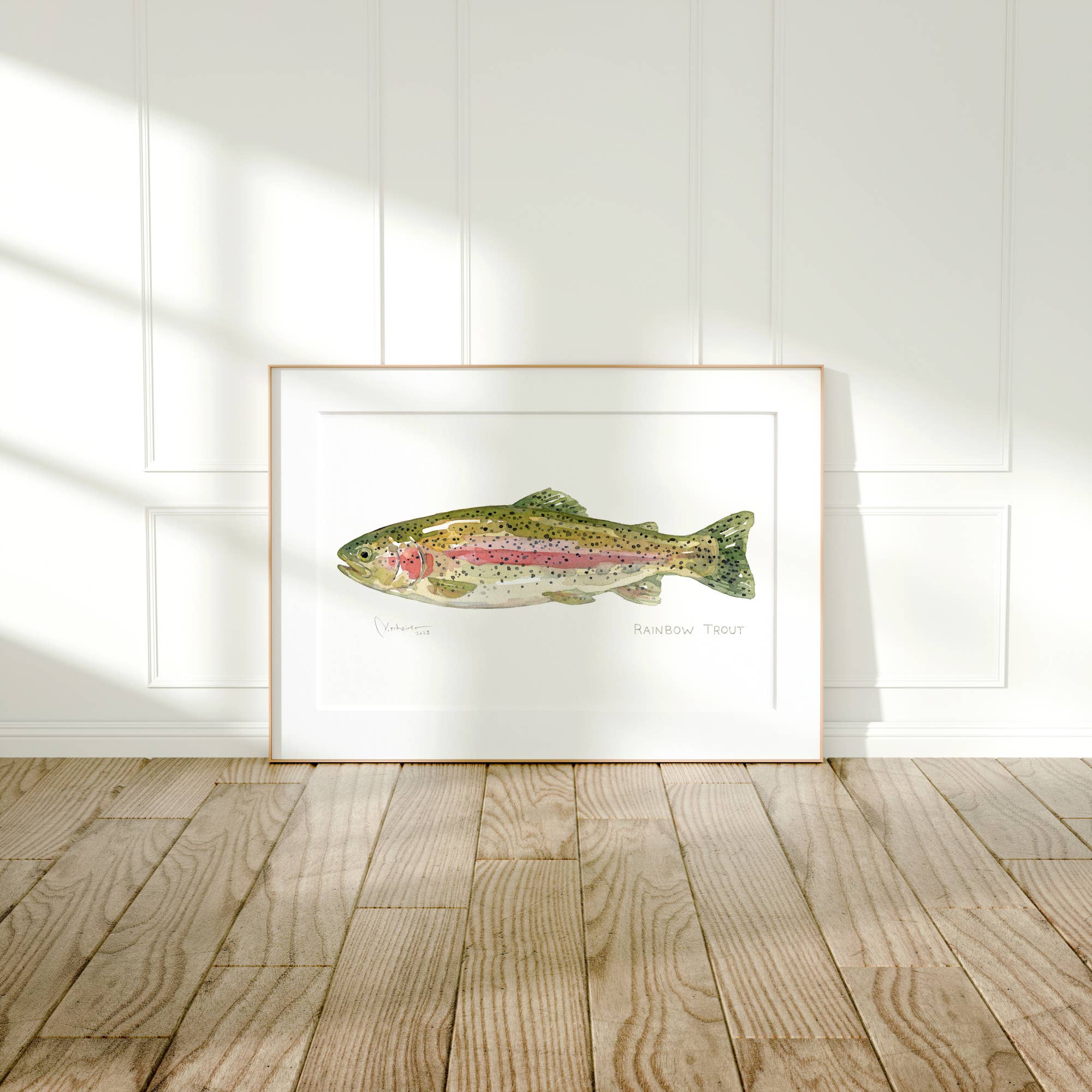 Studio Tuesday - Wholesale Art Print - Rainbow Trout Watercolor Fish Art Print1