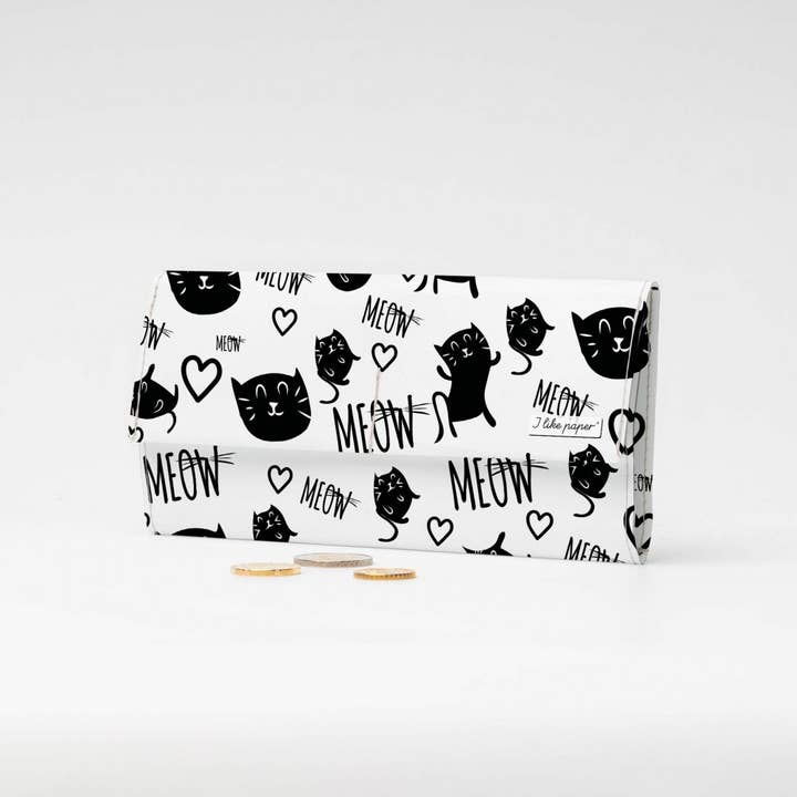 MEOW Tyvek® Pappwallet XL/Kopplingsplånbok för wholesale av I Like Paper