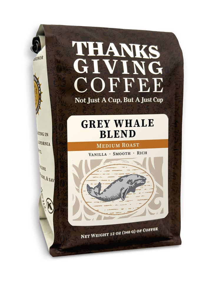 Grey Whale Blend for wholesale by Thanksgiving Coffee Co.