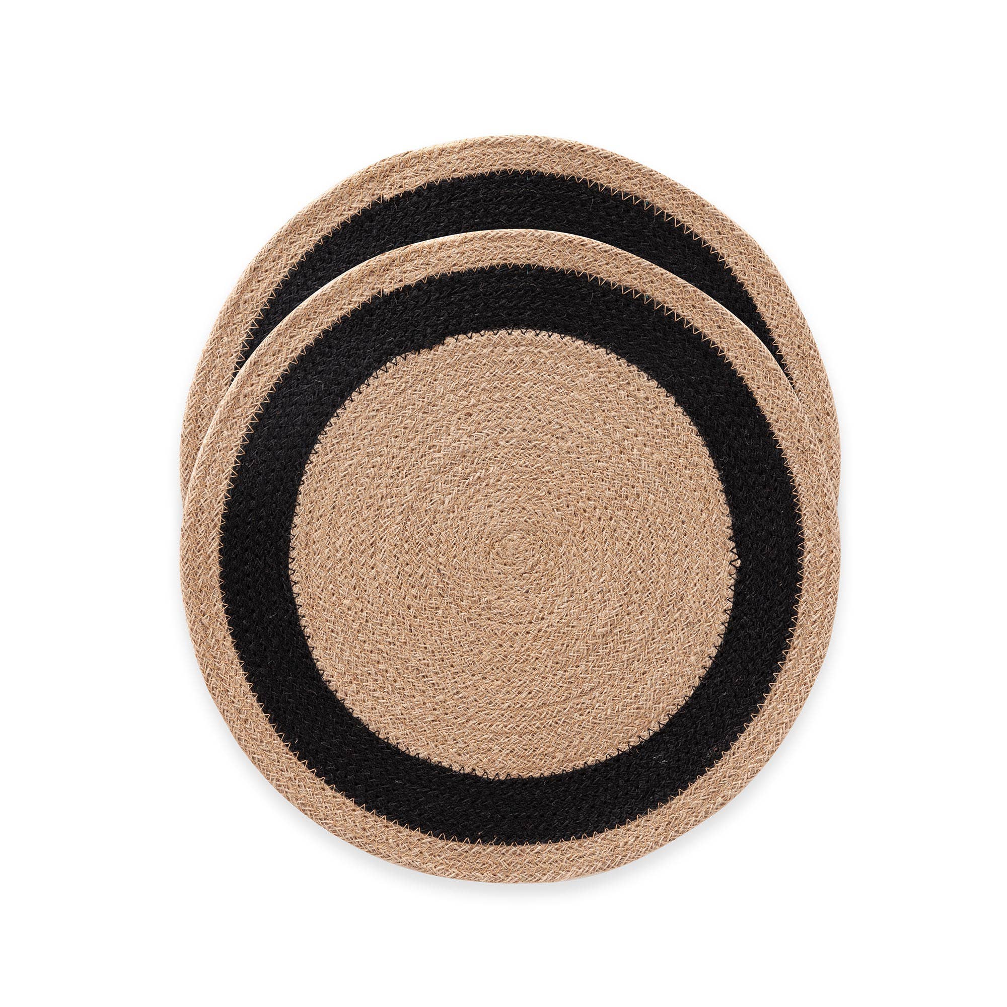 GAMUSI - Wholesale Table Protector - Round 100% jute placemat set - Yulaya0