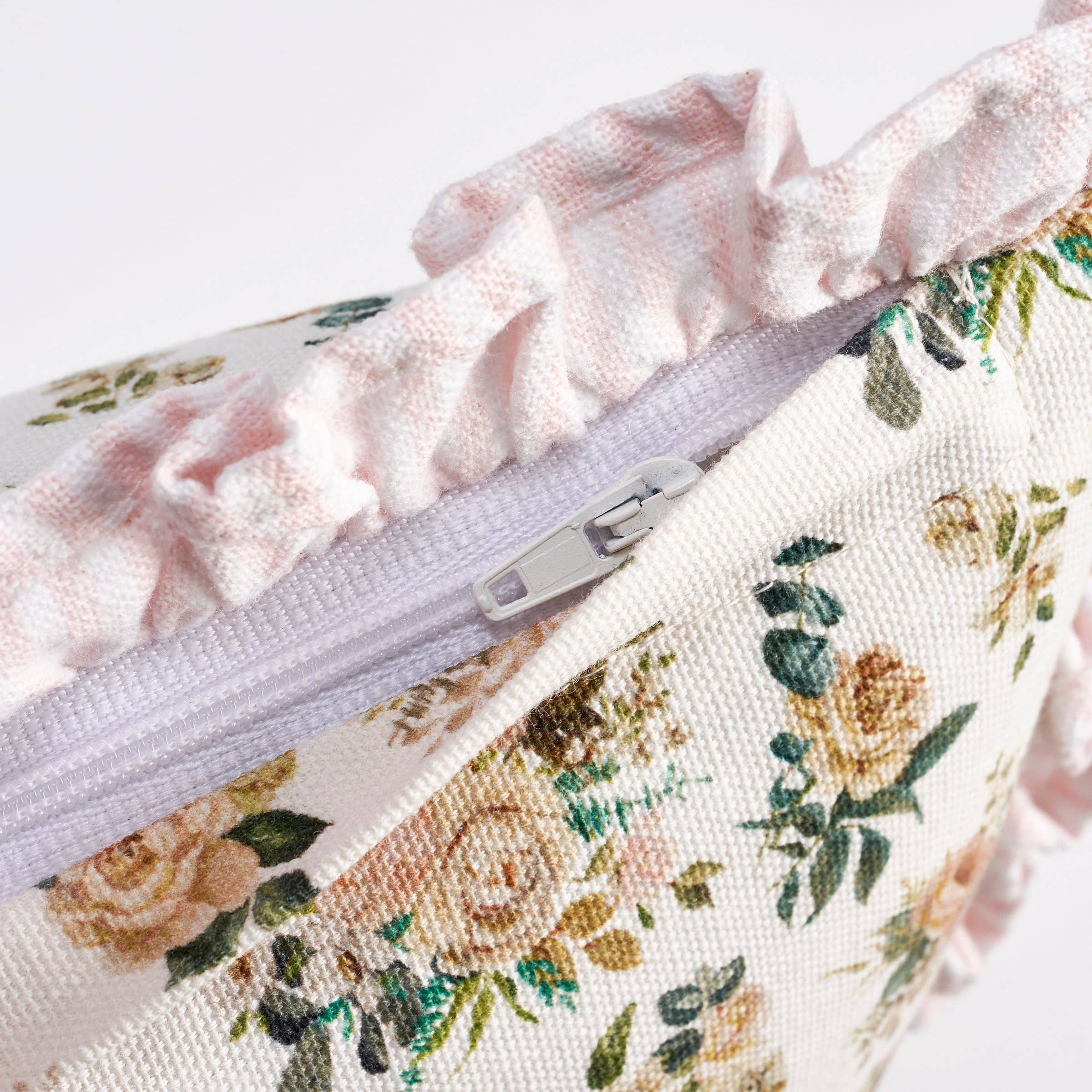 Primitives by Kathy - Wholesale Throw/Decorative Pillow - Cabbage Rose Bouquet Pillow2