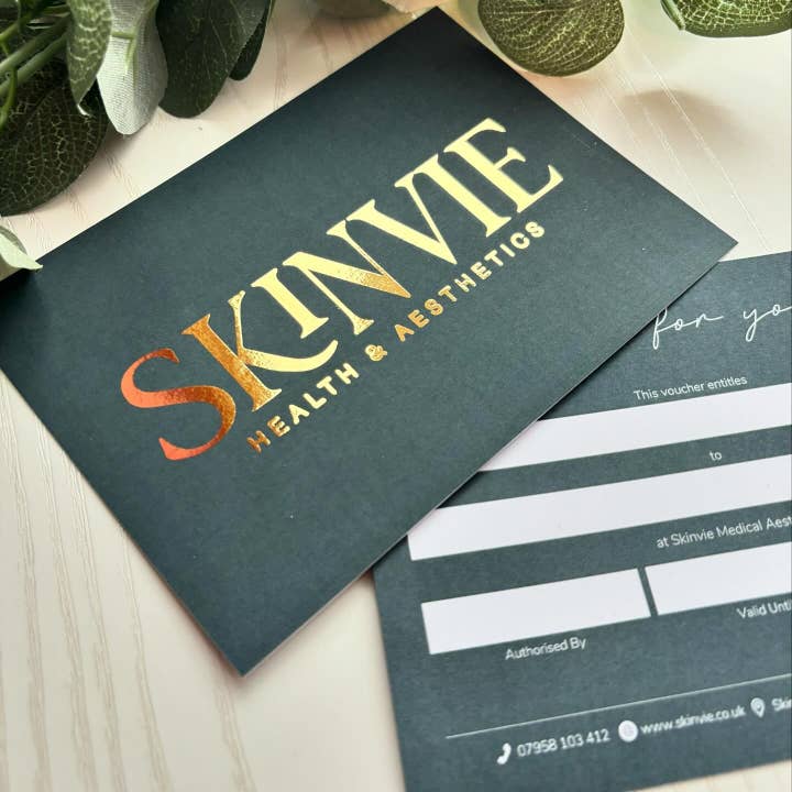 SR Creative Studio – Engroshandel Gaveetiket – Luksus Metalisk Guldfolie Gavekort Udskrivning2