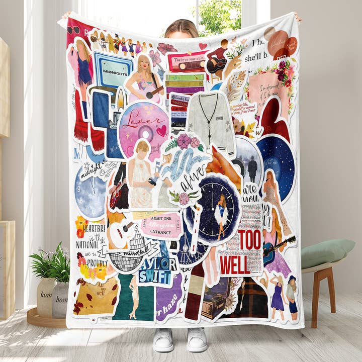 Little Trendy - Wholesale Throw Blanket - Swiftie Throw Blanket soft flannel Blanket