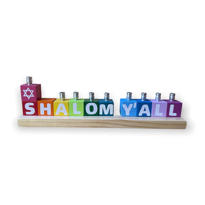 Eclectic Judaica - Wholesale Menorah - Shalom Y'all Menorah0