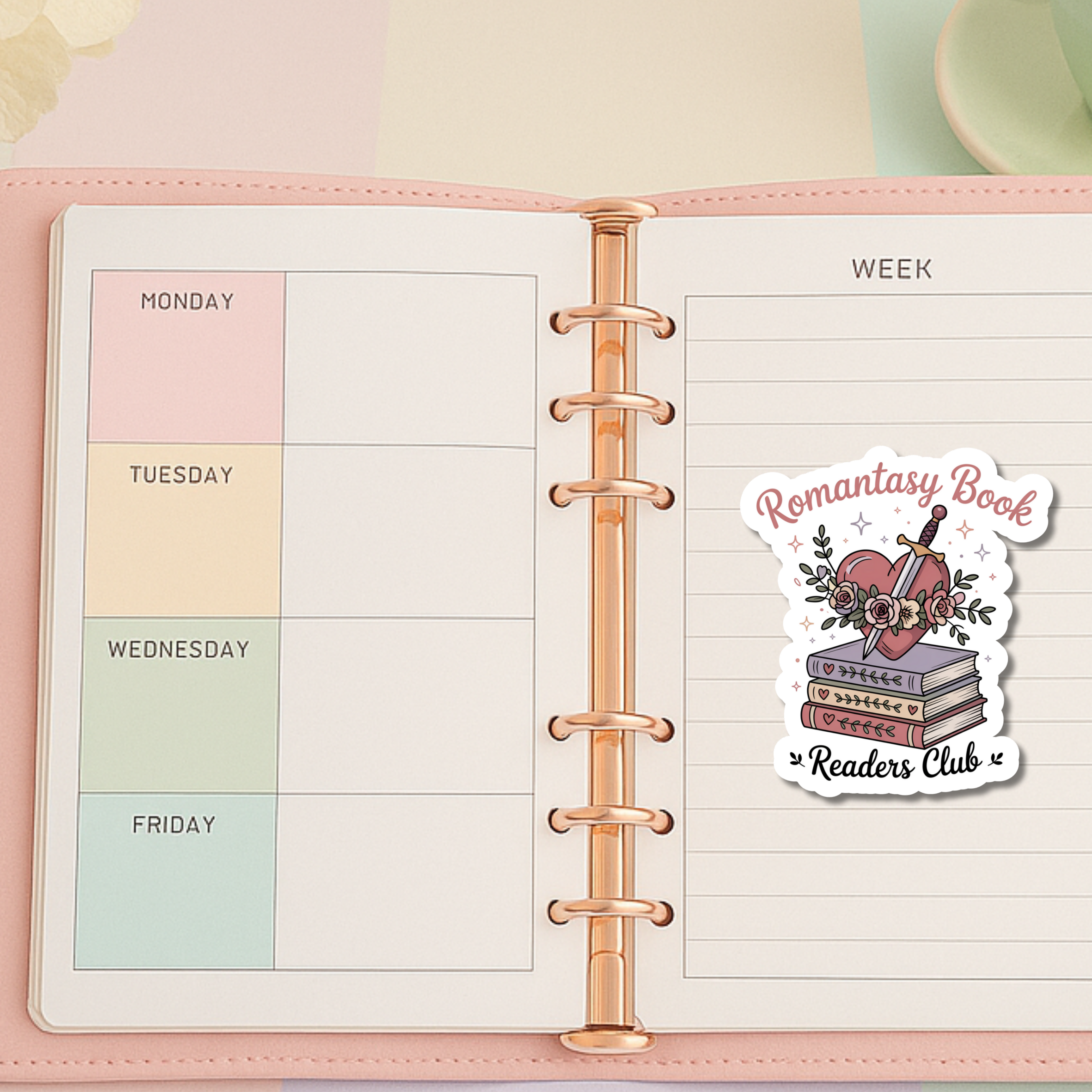 Auburn Row Design - Wholesale Sticker - Romantasy Reader Die Cut Sticker 8