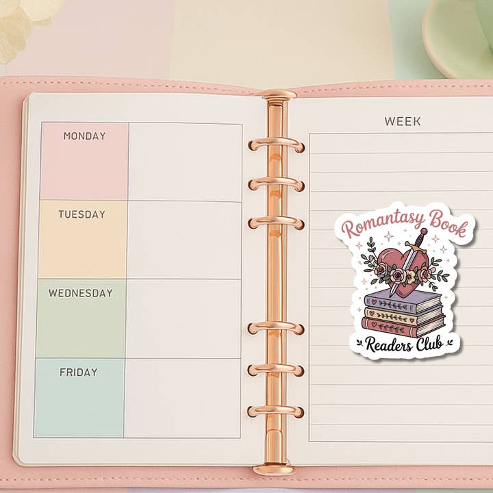 Auburn Row Design - Wholesale Sticker - Romantasy Reader Die Cut Sticker 8