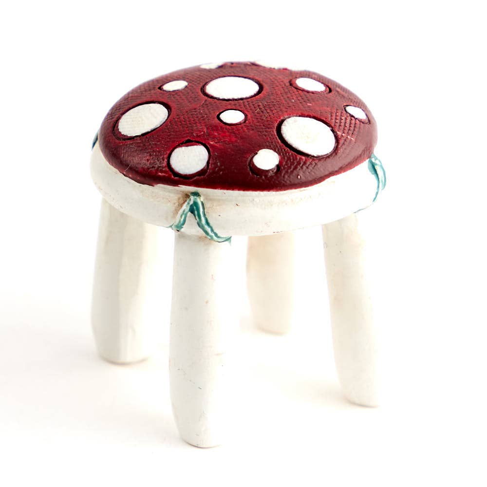 Factory Direct Craft - Wholesale Decorative Tabletop Object - Resin Miniature Mushroom Stool 1