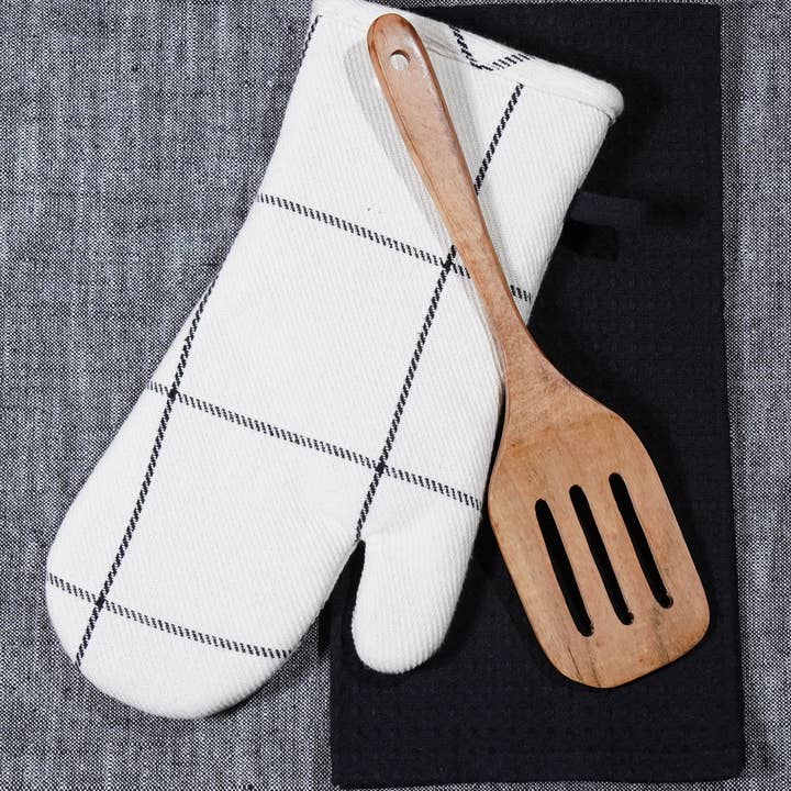 3Pc Baking Gift Set : Mitt/Waffle Towel/Spatula for wholesale by Rich Home Linens