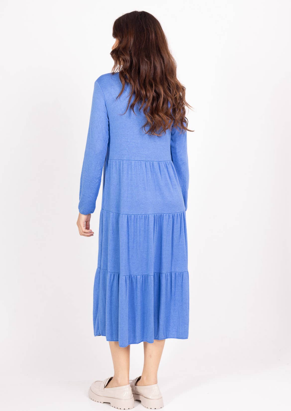 Nota bene - Wholesale Dress - Women's - Solid color fine knit dress Art 210512