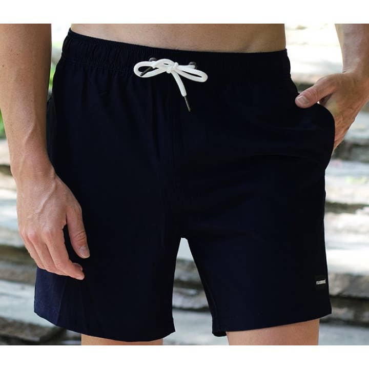 Islandhaze – wholesale Badshorts - Herr – 6 ”tums badbyxor för män Stretch Solid Volley Shorts-Lavana