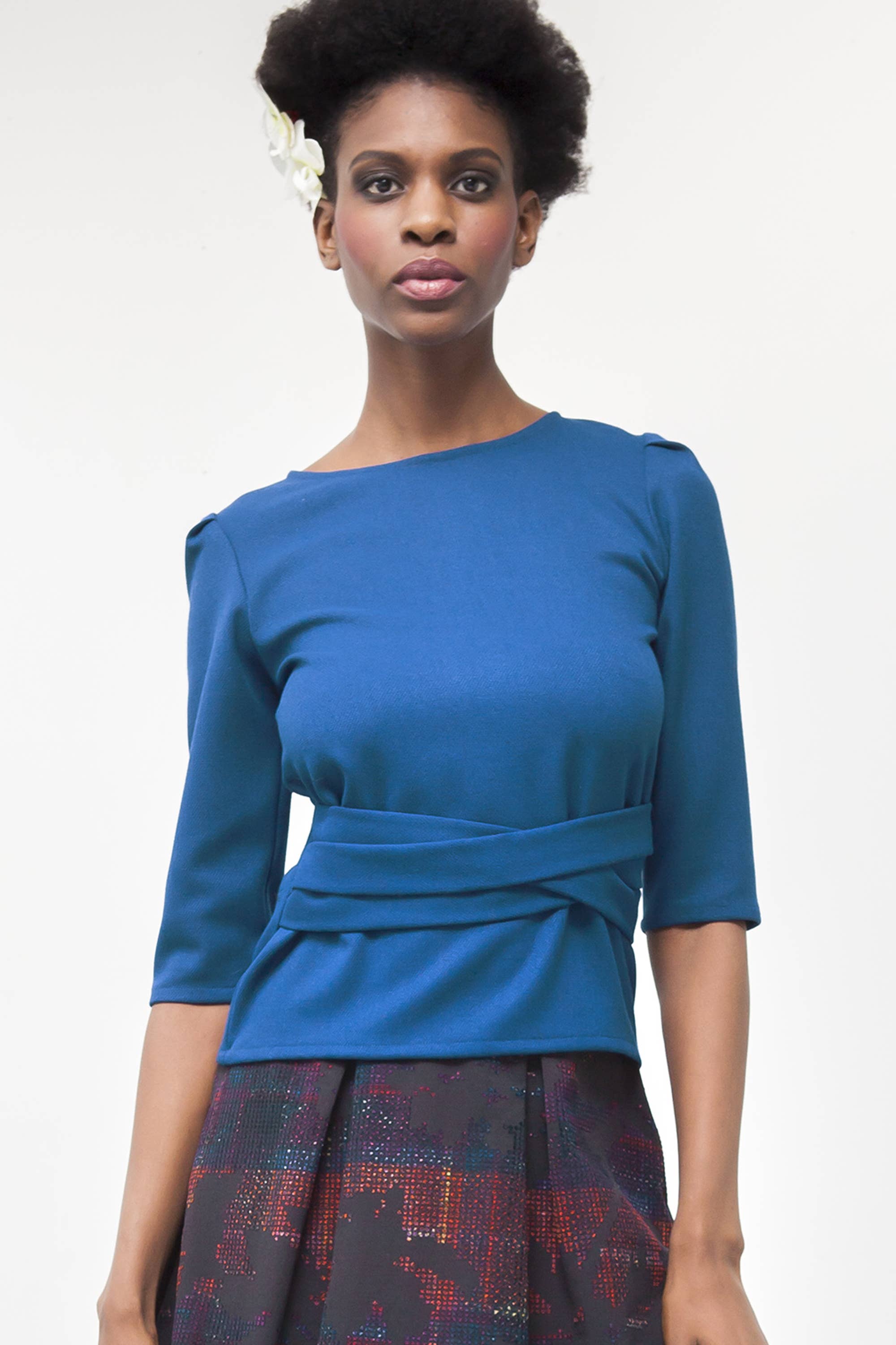 Phalaenopsis Paris - Venta al por mayor Jersey corto de punto - Mujer - Top LEON2