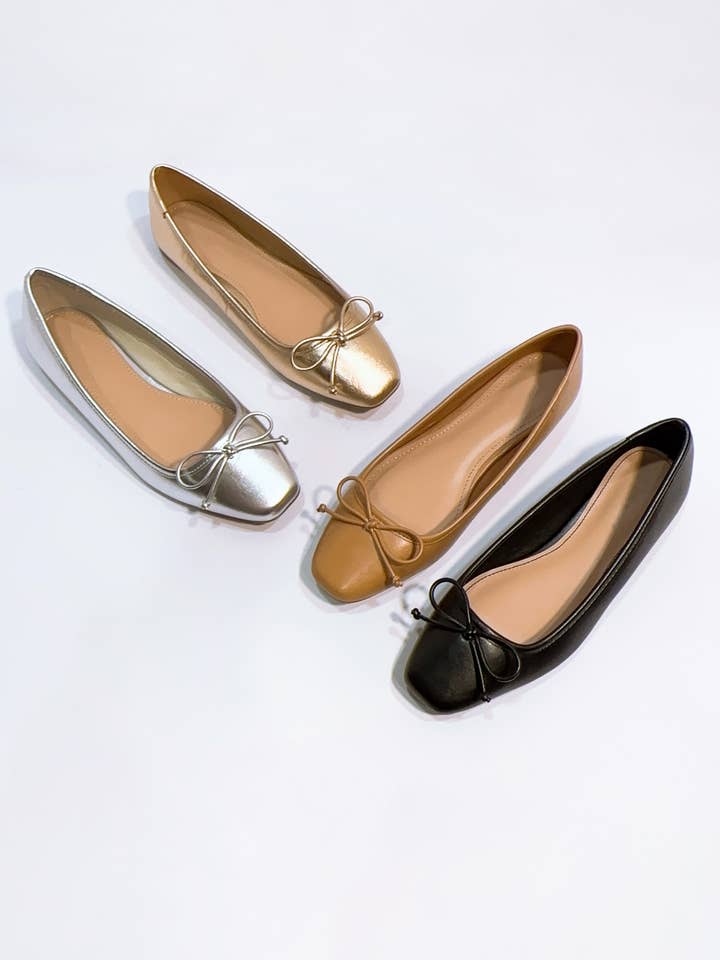 BALLET SQUARE-TOE FLATS for wholesale by CCOCCI