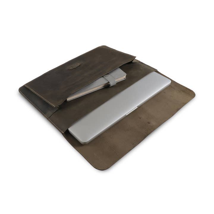 Londo - Wholesale Laptop/Tablet Case - Women's - Londo Top Grain Leather MacBook Pro and Air 16 Inch, 14, 15.5, 15, 13 inch & iPad Pro 12.9 Case with Front Pocket & Flap Closure – Retro Vintage Laptop Bag33