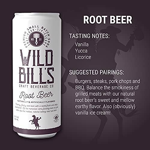 Wild Bill’s Craft Beverage Co. - Wholesale Soda/Carbonated Drink - Root Beer - Premium Cane Sugar Soda, 12-Pack, Cans6