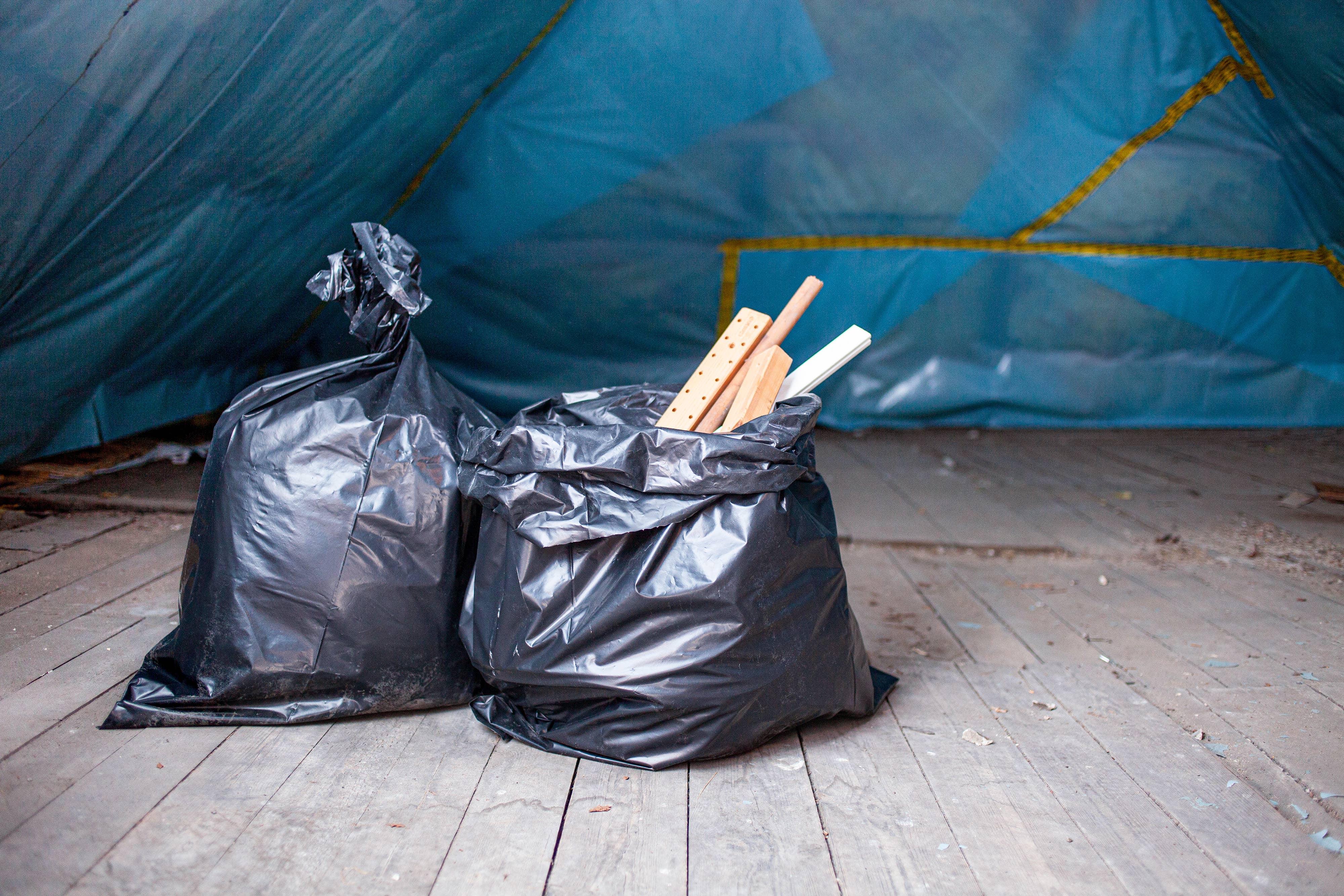 The Sustainable People – wholesale Papperskorg/papperskorg – Återvunna kraftiga soppåsar 120 l, 100 µm, svarta3