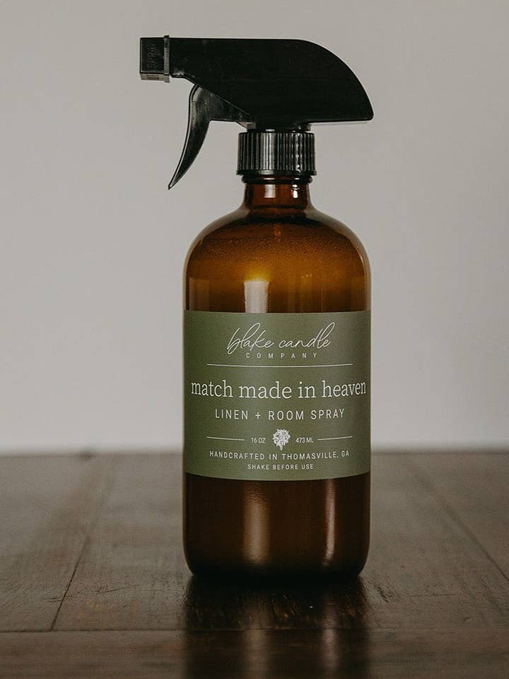 Match Made in Heaven Linen + Room Spray for wholesale by Blake Candle Company