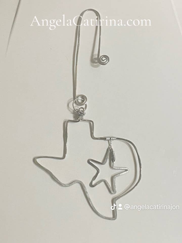 Texas Star Christmas Ornament for wholesale by Angela Catirina Jones