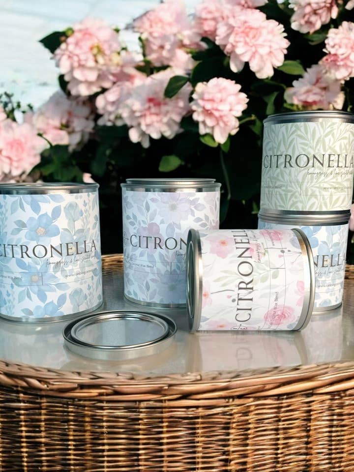 Citronella Candle - Paint Tin - Lemongrass & Lime Citronella for wholesale by Rambling Caravan