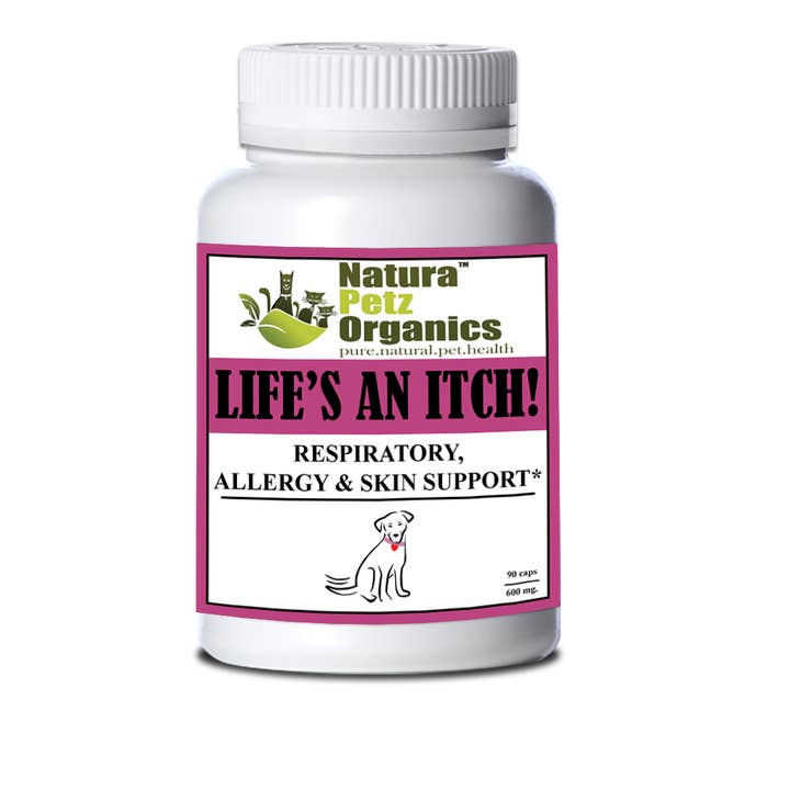 Natura Petz Organics - Wholesale Pet Supplement - Cat/Dog - Life's an Itch Capsules - Respiratory, Allergy & Skin Support* Capsules for Dogs & Cats*